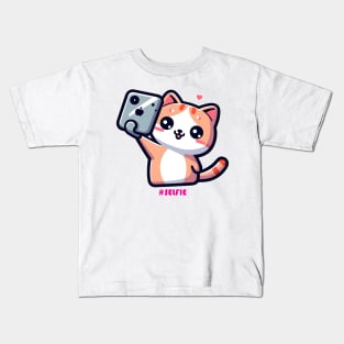 Cat Selfie Kids T-Shirt